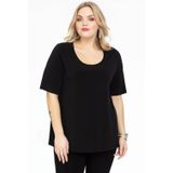 Yoek - DOLCE - Top - Zwart - Travelstof