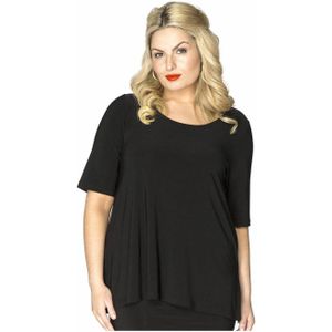 Yoek - DOLCE - Top - Zwart - Travelstof