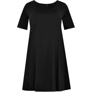 Yoek A-lijn Jurk COTTON Zwart