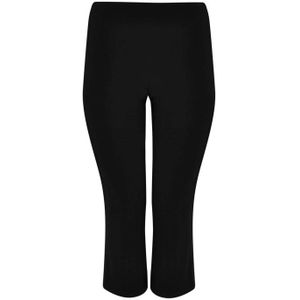 YOEK cropped flared broek zwart