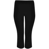 YOEK - Cropped Flared Broek - Zwart - Cargobroeken