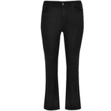 Yoek | Grote maten - dames jeans flare - zwart