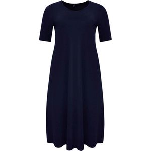 YOEK T-shirtjurk DOLCE met plooien donkerblauw