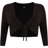 Yoek - DOLCE - Bolero - Zwart - Travelstof