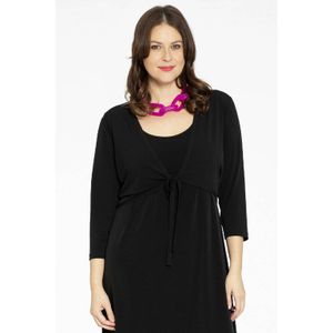 Yoek - DOLCE - Bolero - Zwart - Travelstof