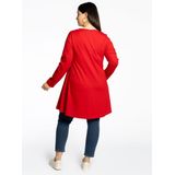 YOEK - Shirt - Rood - Effen - Lange Mouw - Losvallend Model