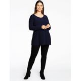 Tunique - Effen - Katoen - Lange Mouw - Tuniek Kraag - Losse Pasvorm