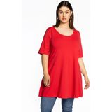 Tuniek - Effen - Katoen - Wijde Pasvorm - Lange Pasvorm - Halve Mouw