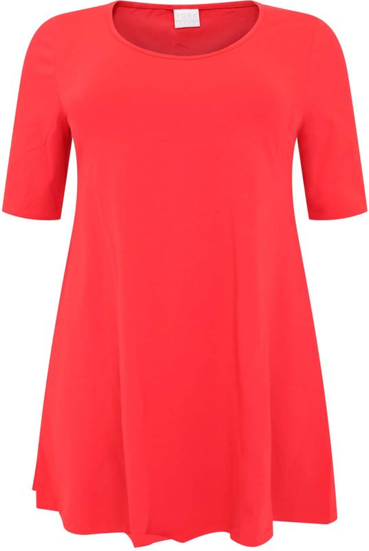 Tuniek - Effen - Katoen - Wijde Pasvorm - Lange Pasvorm - Halve Mouw