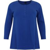 YOEK - Shirt - Indigo - Lange Mouw - Normale Pasvorm