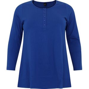 YOEK - Shirt - Indigo - Lange Mouw - Normale Pasvorm