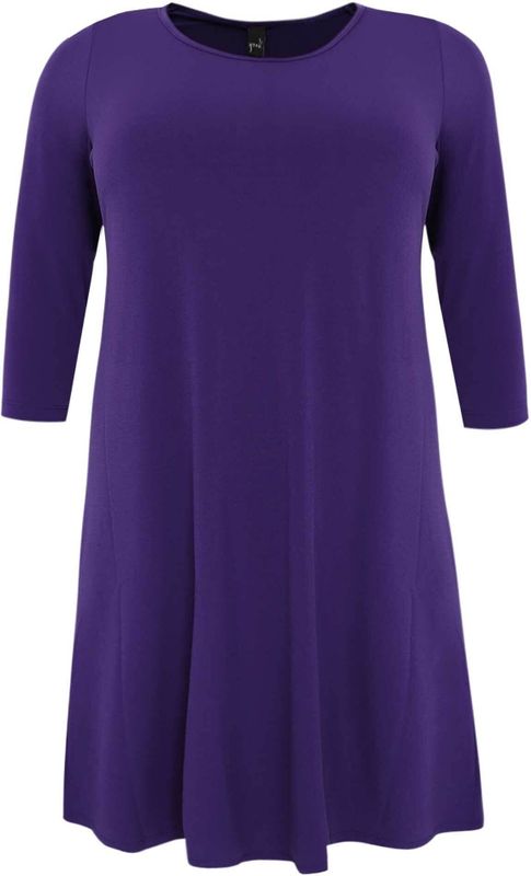 YOEK - A-lijn Jurk - 3/4 Mouwen