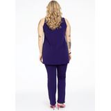 Haltertop - Effen - Normale Pasvorm - Mouwloos - Lange Pasvorm