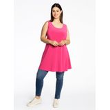 YOEK - Top - Pink - Mouwloos - Lange Pasvorm