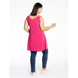 YOEK - Top - Pink - Mouwloos - Lange Pasvorm