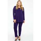 YOEK - Shirt - Navy - Lange Mouw - Ronde Hals - Losse Pasvorm