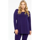 YOEK - Shirt - Navy - Lange Mouw - Ronde Hals - Losse Pasvorm