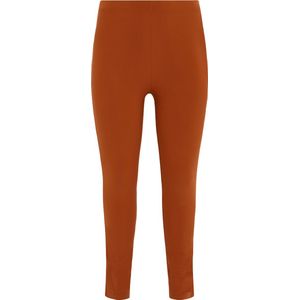 Yoek Slim Fit Broek van Travelstof DOLCE Roodbruin