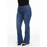 YOEK - High Waist Bootcut Jeans - Dark Denim