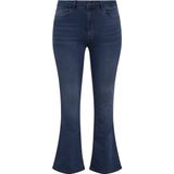 YOEK - High Waist Bootcut Jeans - Dark Denim