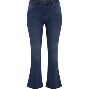 YOEK - High Waist Bootcut Jeans - Dark Denim