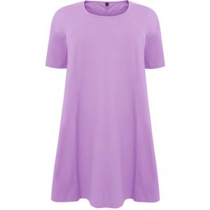 YOEK A-lijn jurk COTTON lila