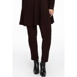 Yoek Cropped Slim Fit Tregging DOLCE van Travelstof Bruin