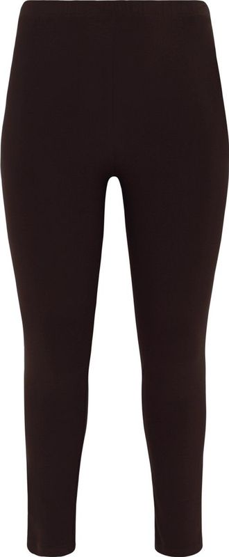 Yoek Cropped Slim Fit Tregging DOLCE van Travelstof Bruin