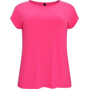 YOEK - Shirt - Pink - Normale Pasvorm - Kwartmouw