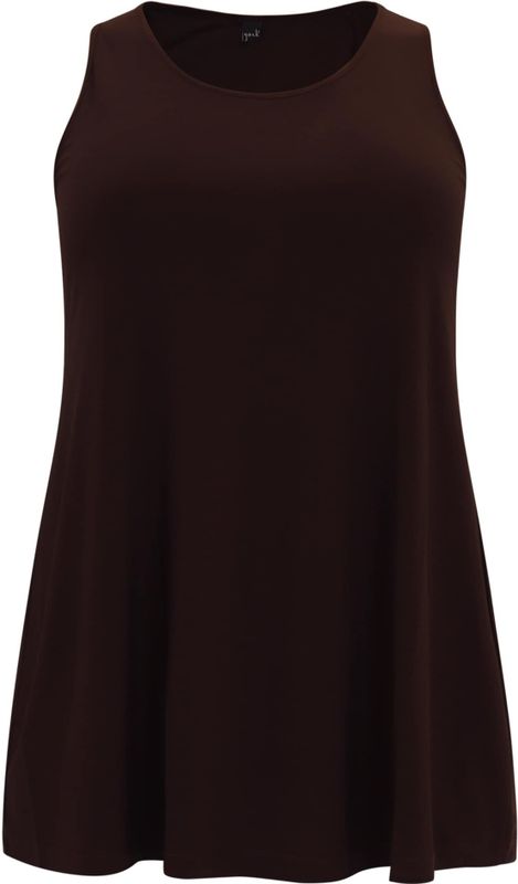 YOEK - Travelstof - Singlet - Bruin