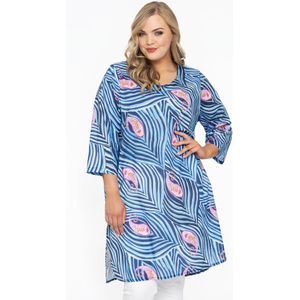 Tuniek - Blauw - Paisley - Katoenen Jurk