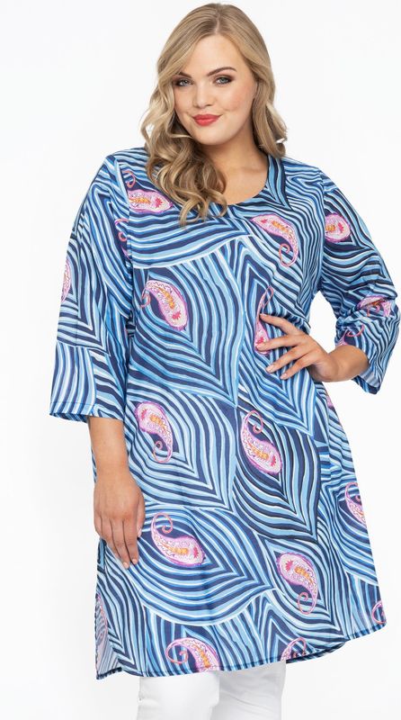Tuniek - Blauw - Paisley - Katoenen Jurk