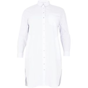 Blousejurk - POPLIN STRETCH - Lange Blouse - Elastisch Katoen
