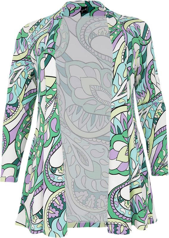 Cardigan - BARI - Lila - Lange Mouwen - Open Voorzijde