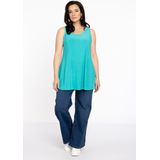 Yoek Singlet van Travelstof DOLCE Turquoise
