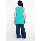 Yoek Singlet van Travelstof DOLCE Turquoise