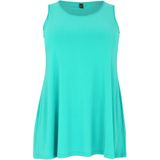 Yoek Singlet van Travelstof DOLCE Turquoise