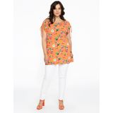 Tuniek - Fel Oranje - AZALEA - Met Strikjes