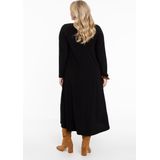 Yoek A-lijn Jurk DOLCE van Travelstof Zwart