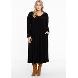 Yoek A-lijn Jurk DOLCE van Travelstof Zwart