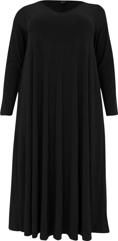 Yoek A-lijn Jurk DOLCE van Travelstof Zwart
