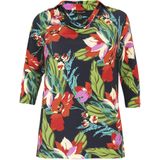 Tuniek - Multicolor - Dolce - Flare Pasvorm, Driekwart Mouwen