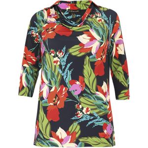 Tuniek - Multicolor - Dolce - Flare Pasvorm, Driekwart Mouwen