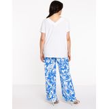 YOEK - Shirt - Wit - Jersey - V-hals - Kwartmouw