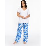 YOEK - Shirt - Wit - Jersey - V-hals - Kwartmouw