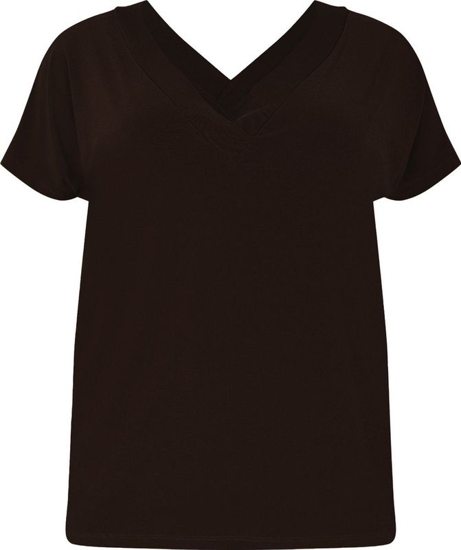 Yoek T-shirt van DOLCE Travelstof Bruin