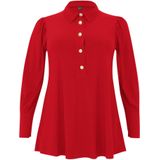 Blouse - DOLCE - Flare met Pofmouwen - Zwart - Tuniek