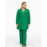 About You - Effen Blouse met Volant en Lange Mouwen