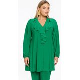 About You - Effen Blouse met Volant en Lange Mouwen