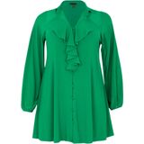 About You - Effen Blouse met Volant en Lange Mouwen